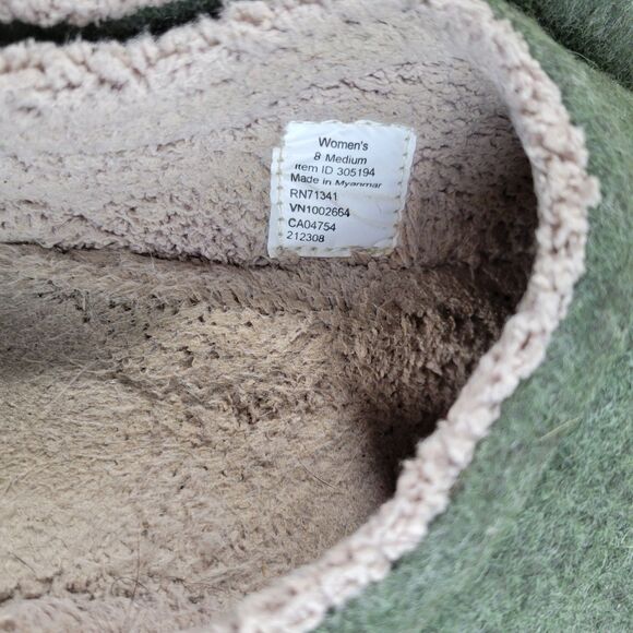 L L Bean Daybreak Scuff Slippers US 8 Embroidered Puppies Dogs Clogs House Shoes - Picture 7 of 8